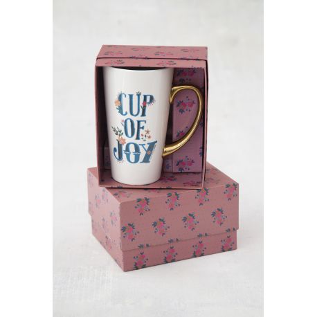 Boxed Latte Mug Cup of Joy