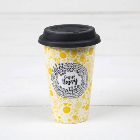 Ceramic Thermal Mugs Cup Of Happy