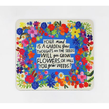 MOUSE PAD GRATEFUL YOUR MIND IS GARDEN
